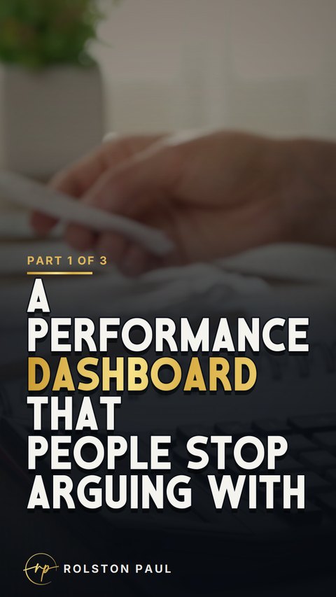 Video still: A performance dashboard that people stop arguing with