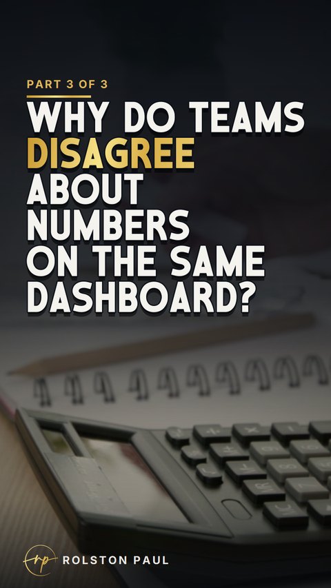 Video still: Why do teams disagree about numbers on the same dashboard?