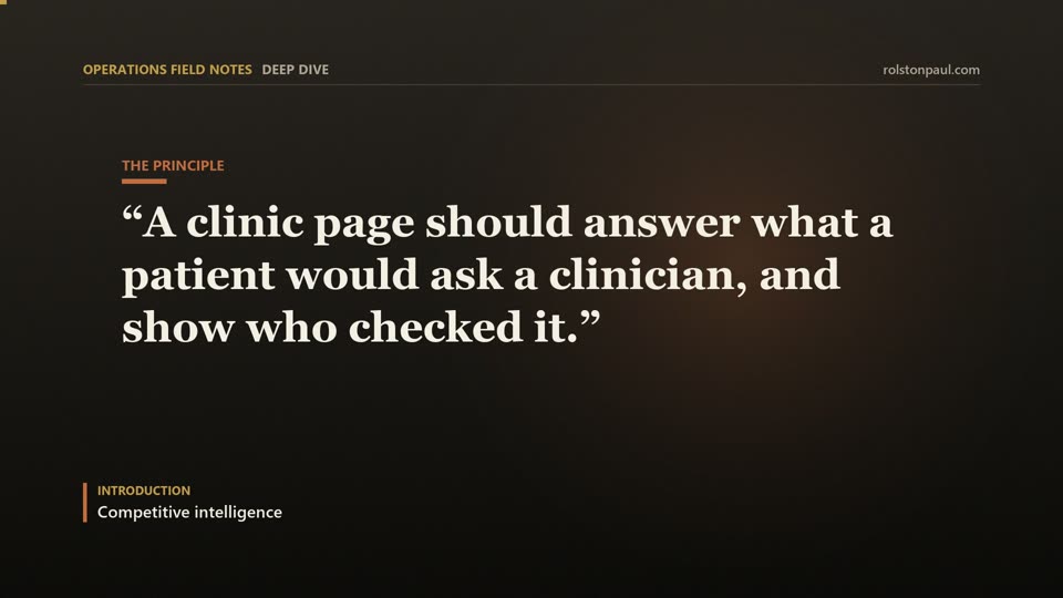 Video still: Reading a Clinic Market in India: Census, Competitors and Search