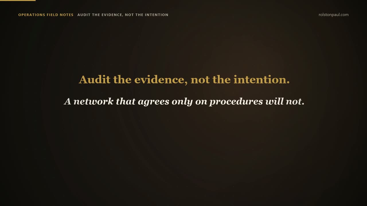 Video still: One promise, many clinics: writing a franchise operating standard that travels