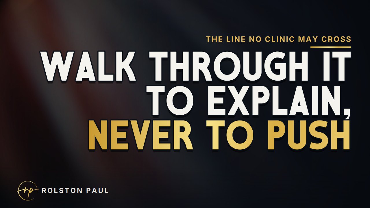 Video still: The shortcuts patients decide with, and the line no clinic may cross