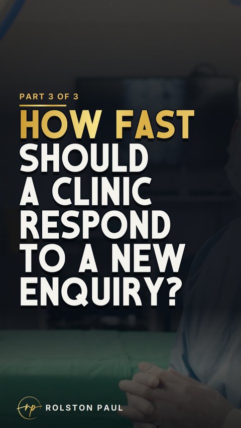 Video still: How fast should a clinic respond to a new enquiry?