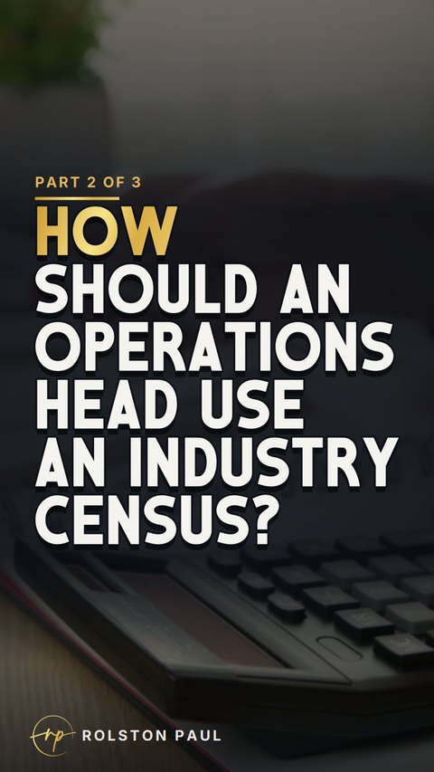 Video still: How should an Operations Head use an industry census?