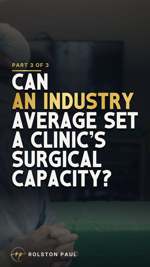 Video still: Can an industry average set a clinic's surgical capacity?