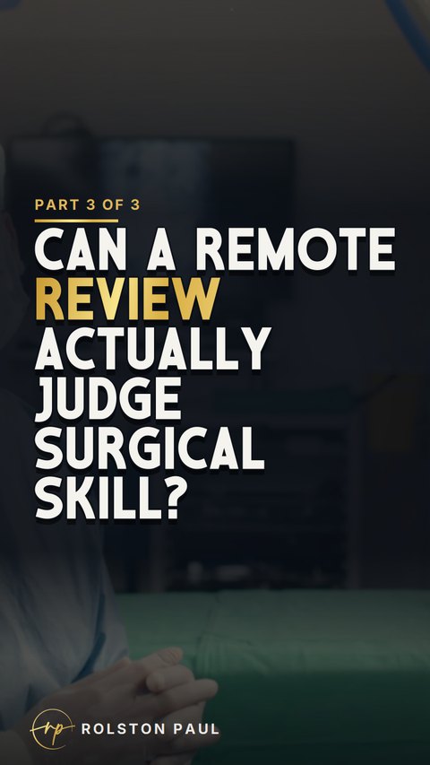 Video still: Can a remote review actually judge surgical skill?