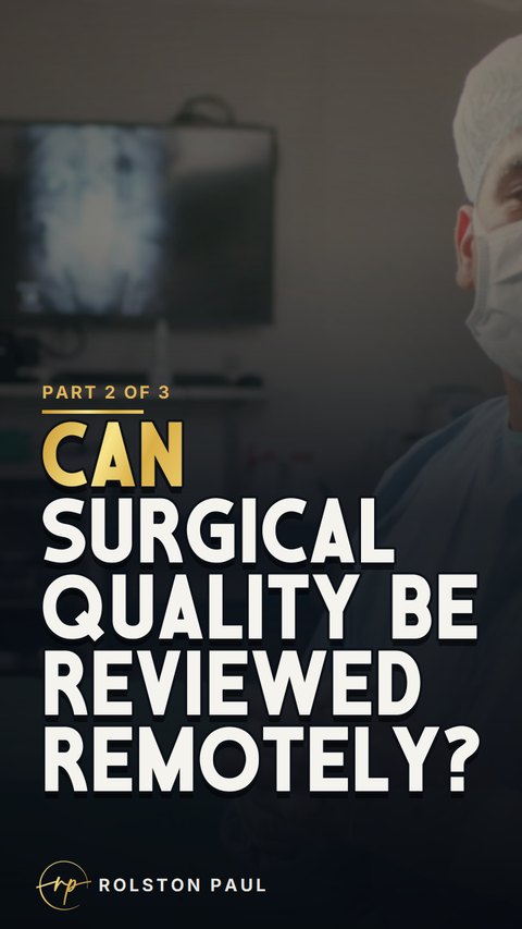 Video still: Can surgical quality be reviewed remotely?