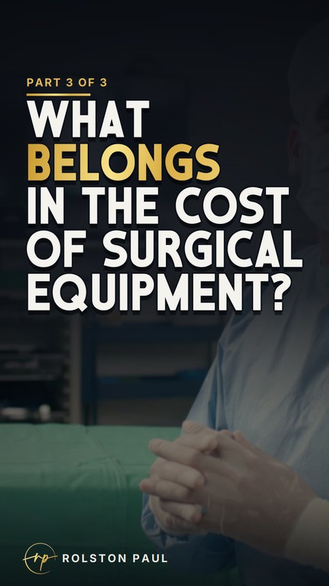 Video still: What belongs in the cost of surgical equipment?