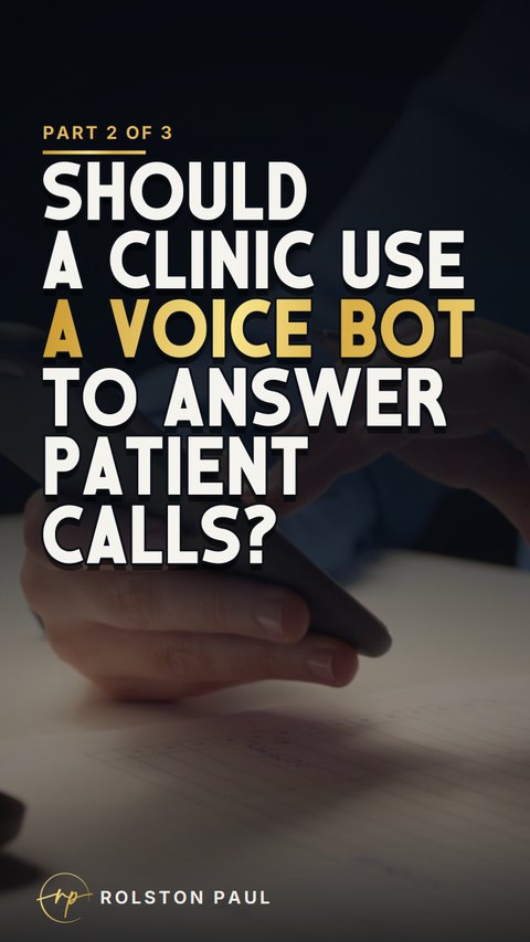 Video still: Should a clinic use a voice bot to answer patient calls?