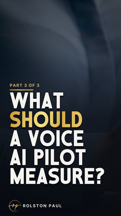 Video still: What should a voice AI pilot measure?