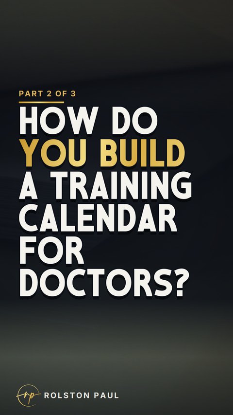 Video still: How do you build a training calendar for doctors?
