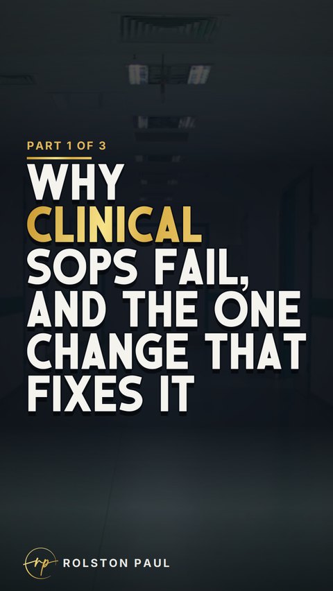 Video still: Why clinical SOPs fail, and the one change that fixes it